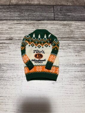 Tito's Handmade Vodka Bottle Sweater Holiday Topper